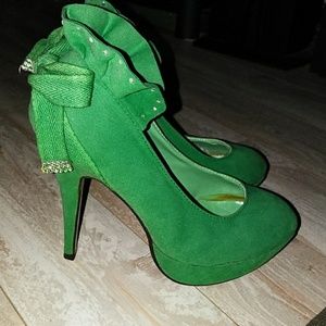 Green Stilleto Heels